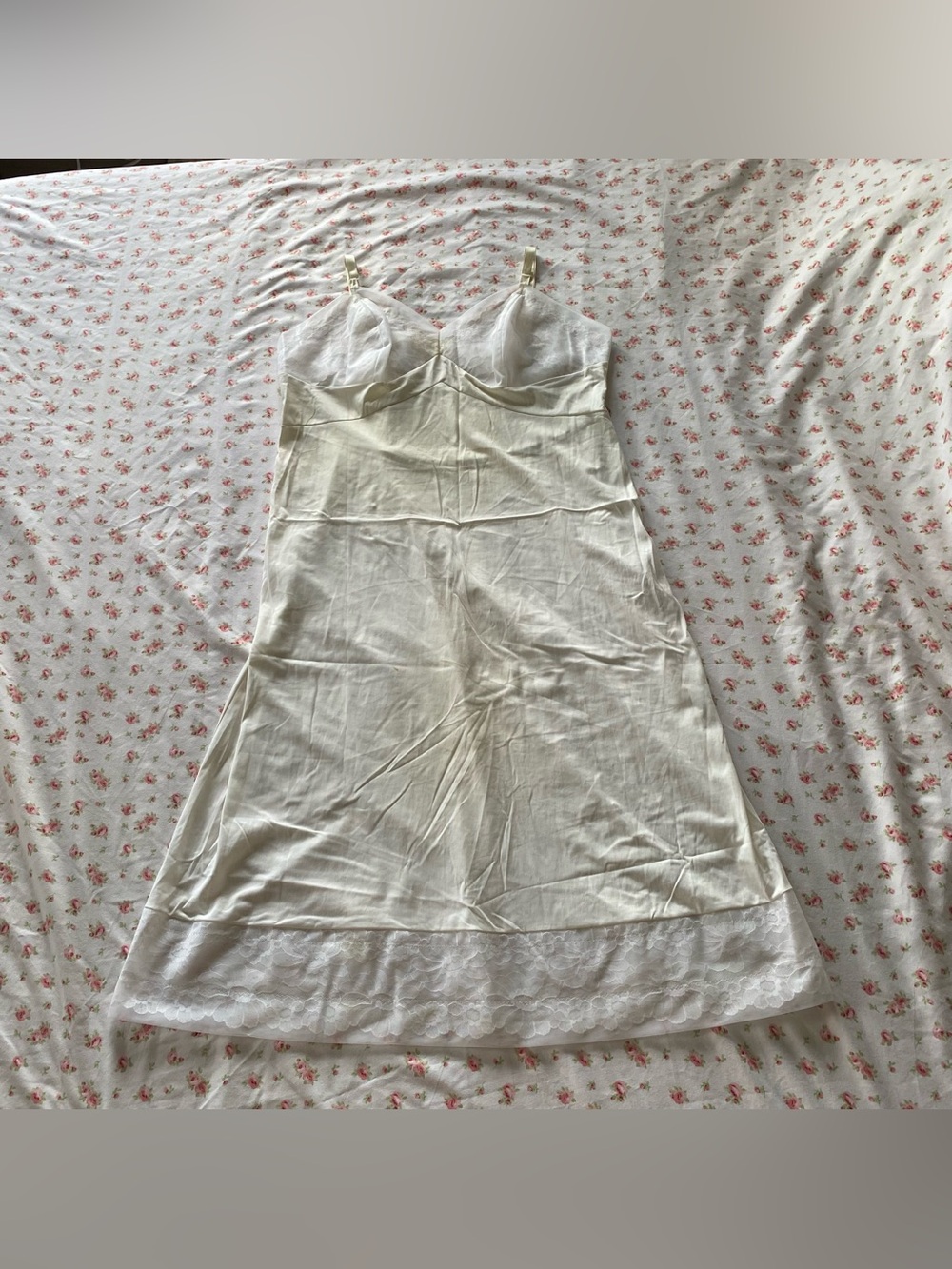 True Vintage Vanity Fair White Full Slip Lingerie Dress